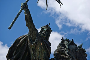 Guillaume le Conquérant Statue du duc de Normandie Guillaume le Conquérant à Falaise