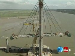 Inauguration des ponts de Tancarville et de Normandie